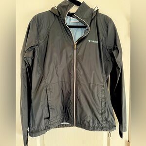 Women’s Black Columbia Windbreaker/Rain Jacket